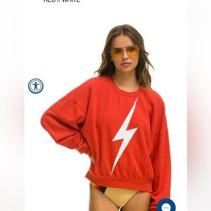 Aviator Nation Bolt Stitch Crewneck Sweatshirt